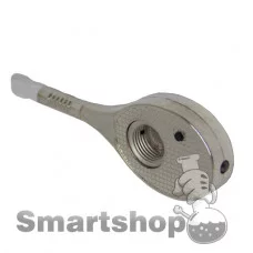 Smoking pipe racket with flashlight